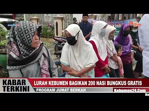 Jum'at Berkah, Lurah Kebumen Bagikan 200 Nasi Bungkus Gratis