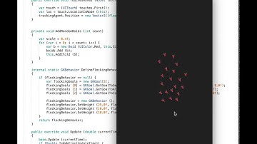 Flocking in GameplayKit with Xamarin.iOS 2