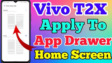 Vivo T2X 5g App Drawer Setting Kaise On Kare // How To App Drawer Setting On Vivo T2X 5g