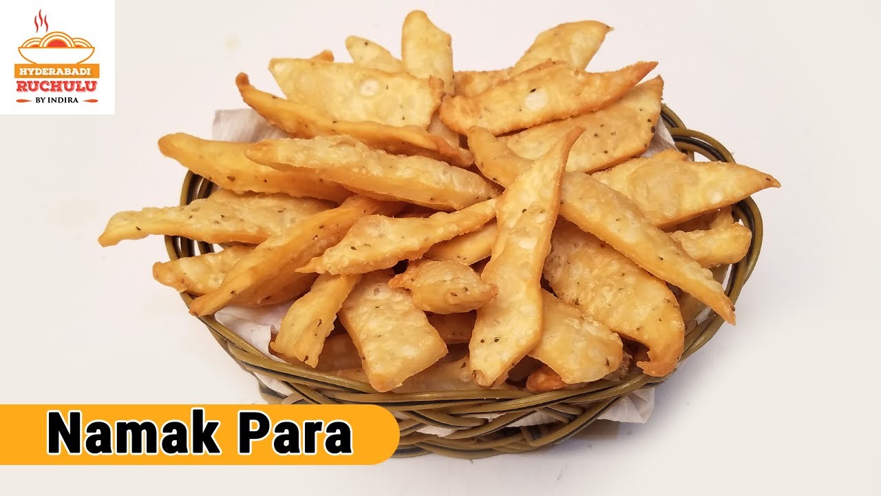 Namak Para Recipe | Crispy namak pare | How to make Namak Para | Instant Snack Recipe | Hyderabadi Ruchulu