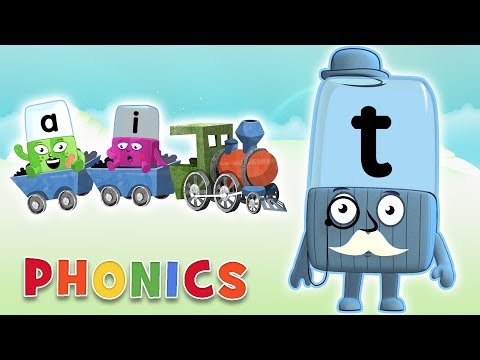 Phonics - Letter Team Train | Learn to Read | Alphablocks