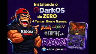 Do ZERO ao Gameplay: DARK OS  mais novo no R36S + Doom, Hexen, Heretic e +