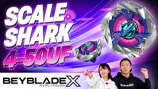 Beyblade X  Introducing Scale Shark 450uf The Lowprofile Attack King From The Ux Line