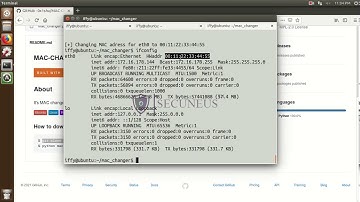 MAC Address Changer via Kali Linux Operating System | GitHub - Python Script