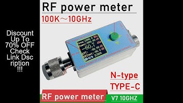 N-type 100K-10G  RF Power Meter V7 TYPE-C USB Communication Data Power detector TTL  Communication S
