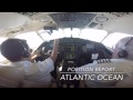 London to New York in 8 minutes, Falcon 900LX cockpit view