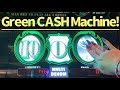 Green CASH Machine Wheel JACKPOTS & FORTUNE OX - Nice Bonus & Wins!