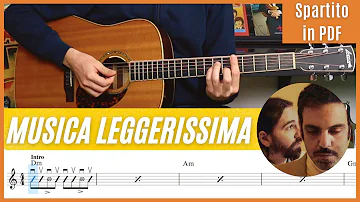 Musica Leggerissima | Colapesce Dimartino | Tutorial Chitarra | Accordi | San Remo 2022