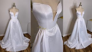 فستان الزفاف DIY: فستان زفاف ألين بسيط الجزء 1