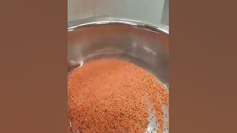 lentil peeling machine working video