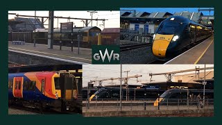 Crazily busy hour watching trains go by at Reading (UK) station- 17:30-18:30 18/03/2024