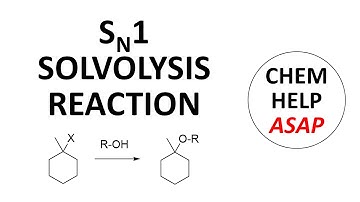 SN1 solvolysis reactions
