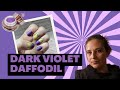 Dark violet and daffodil tutorial