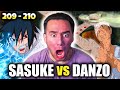 SASUKE VS DANZO Naruto Shippuden Reaction Ep 209 210 