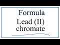 Ionic Compounds and Chromate Concepts