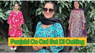 Punjabi Suit Co Ord Set Di Cutting | Special For Learning