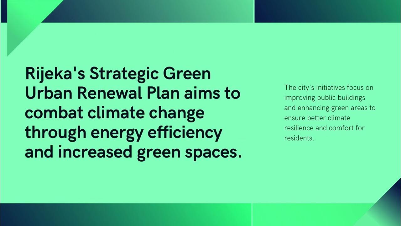 Rijeka Improves Energy Efficiency and Green Spaces Using EU Funds to Fight Climate Change Locally