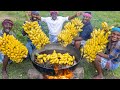 BANANA OIL FRY | Banana Balls Recipe | Pazham Bonda | Cooking Sweet Banana Bonda Recipe In Village