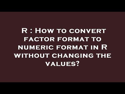 R : How