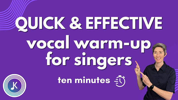 Quick and Effective Vocal Warmup for SINGERS! Ten Minute Singing Warm Up