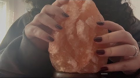 ASMR himalayan salt lamp scratching | fast and aggressive deep scratching | no talking!