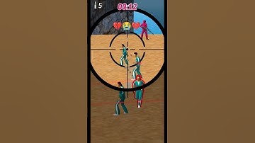 Squid game 🔥 k sniper challenge 3d 🎯 #squidgame #squidgame2 #shortviral #shortfeed #viralshorts