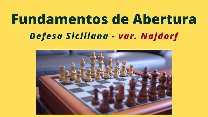 Bobby Fischer com 13 anos joga a variante Najdorf contra um