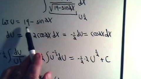 Integration By U-Substitution Example 3
