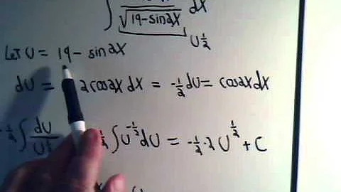Integration By U-Substitution Example 3