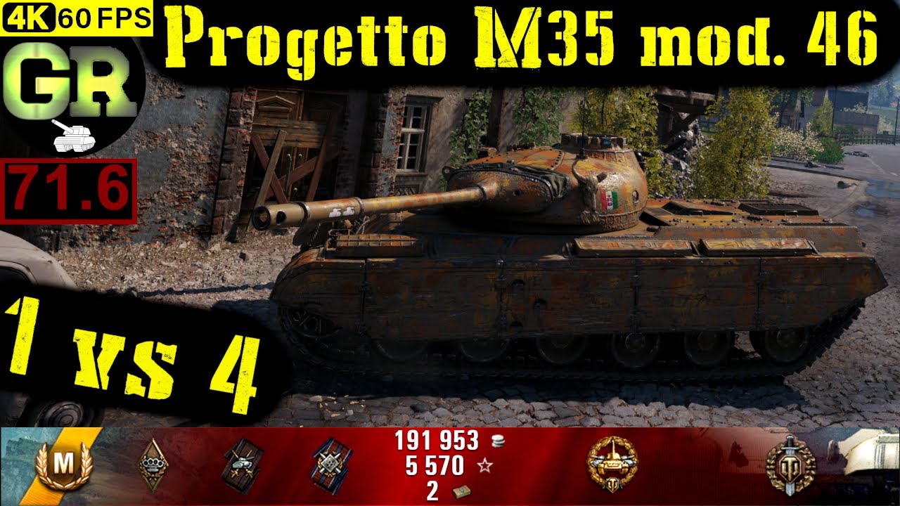 72_World of Tanks Progetto M35 mod 46 WoT Replay - 7 Kills 5.2K DMG(Patch 1.4.0)