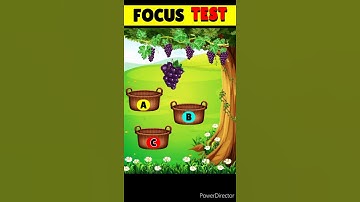 Focus Test - Where is the Grapes ? Riddles and  Puzzles for IQ Test | #shorts #viral #paheliyan