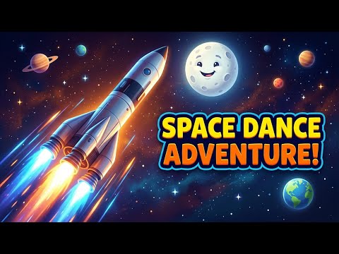 Blast Off to Space! | Dance Along Song for Kids 🚀| National Space Day May 1