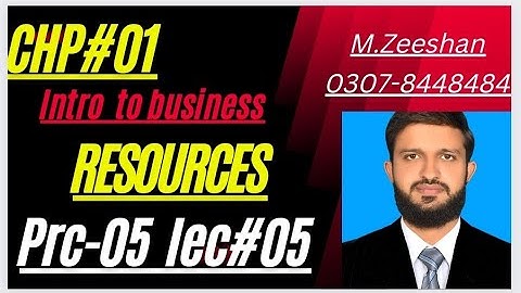 PRC-05|| LECTURE#05||Production Factors|| Chp#01 || intro to Business @casworld8694