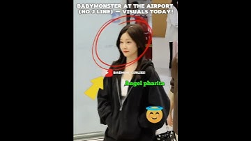 BABYMONSTER Arrives Without Asa & Ruka – Visual Explosion at the Airport #shorts #babymonster