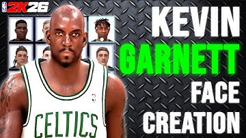 The BEST Kevin Garnett Face Creation In NBA 2K26!