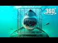 Thrilling 360° VR Experience: Surviving a Shark Attack in a Cage