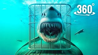 Thrilling 360° VR Experience: Surviving a Shark Attack in a Cage screenshot 3