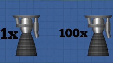 1x Hawk engine  VS 100x Hawk engine// Spaceflightsimulator 1.5.2.5