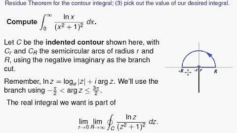 Using the Residue Theorem for improper integrals involving multiple-valued functions