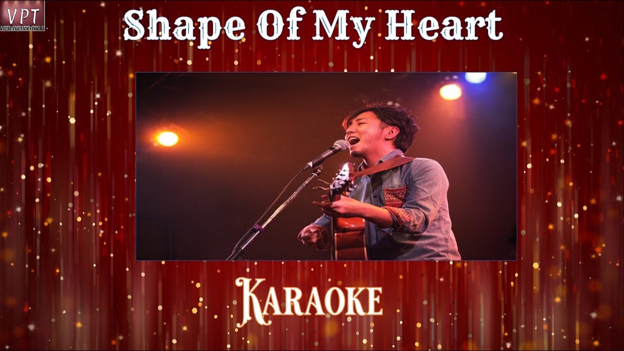 Shape Of My Heart, karaoke, key of A, learn song YouTube