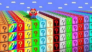 Mario but there are Too Many Custom Item Blocks in Super Mario Bros.!