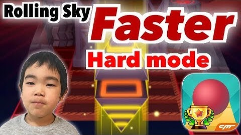 Rolling Sky【Faster】Hard mode 100%(All Gems& 0 crown) ローリングスカイ【より速く】