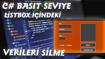 C#  Listbox İçindeki Verileri SİLME ----Yazılım Saati------