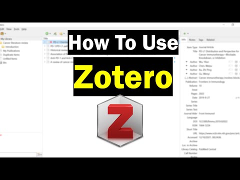 Video: Co jsou nezařazené položky v zotero?