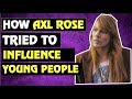 Guns N&#39; Roses: How Axl Rose Tried to Influence Young People On Metallica Tour!