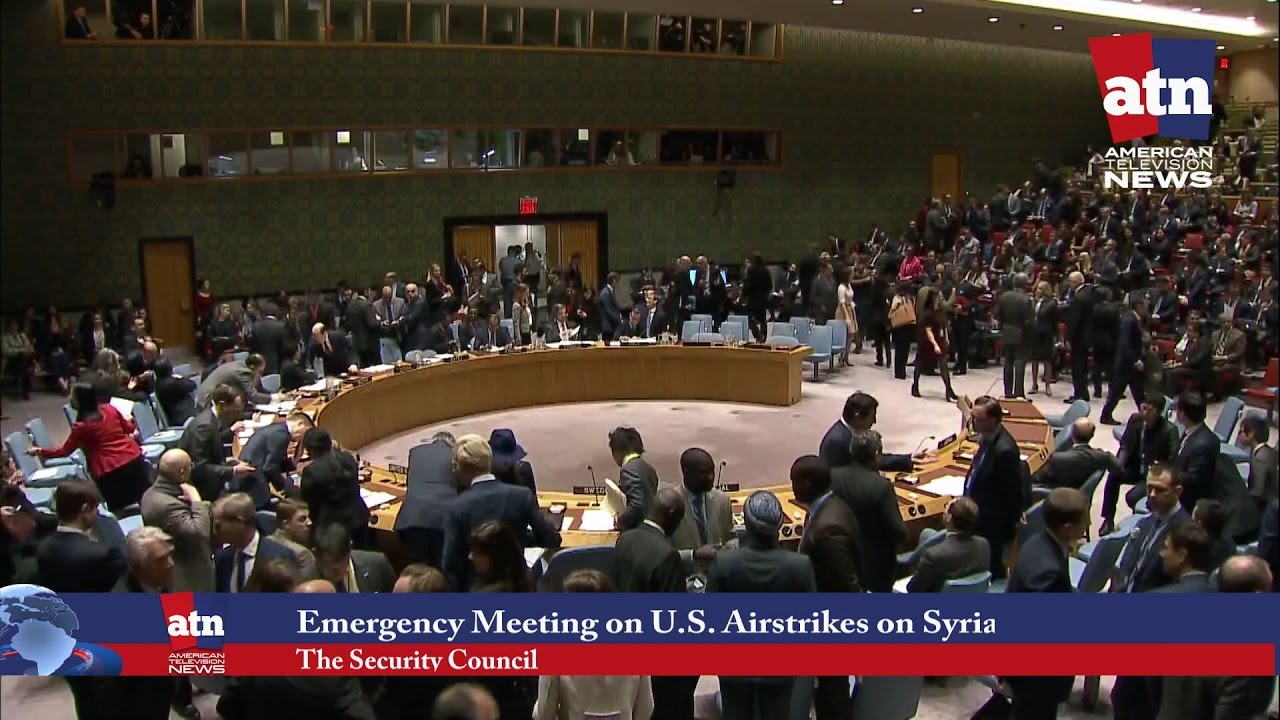 Security Council Meeting On US Missile Strike in Syria