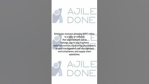 what is ERP ? #saphana #sap #sapmmtraining #sapfico  #education #technology #solution #ajiledone