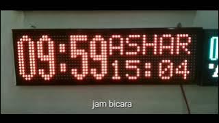 Jam Bicara otomatis ADZAN