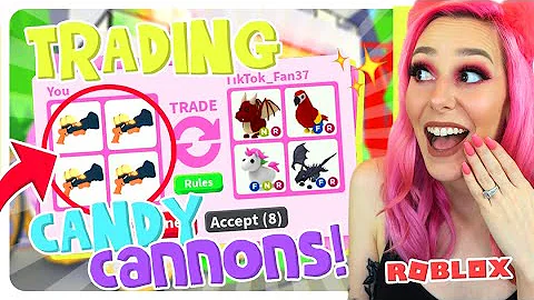 I Traded ONLY LEGENDARY CANDY CANNONS FOR 24 HOURS! (Rarest Item) Roblox Adopt Me Trading Challenge