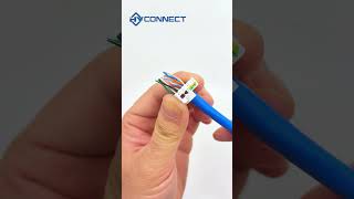Network toolless With anti sinking door Cat6 ethernet rj45 Keystone Jack #cabling #rj45#tutorial
